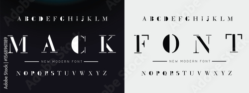Elegant Font Uppercase Lowercase and Number. Classic Lettering Minimal Fashion Designs. Typography modern serif fonts regular decorative vintage concept. vector illustration