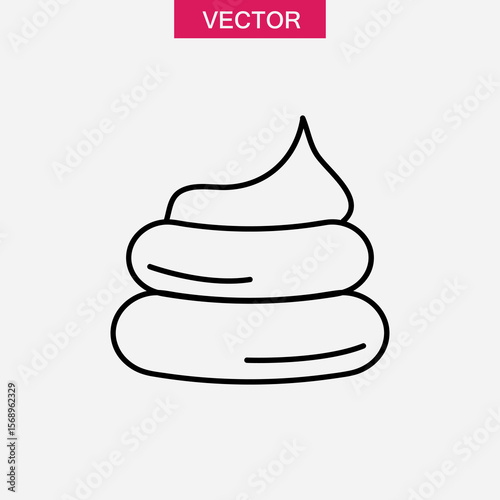 Poop icon or logo isolated sign symbol , trendy style illustration for web and app..eps
