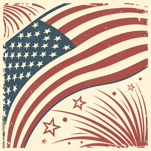 american flag background
