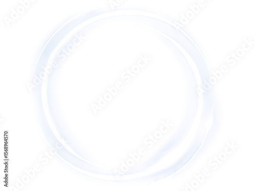 white round frame