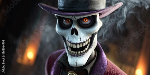 Baron Samedi the voodoo priest cursed with black magical power