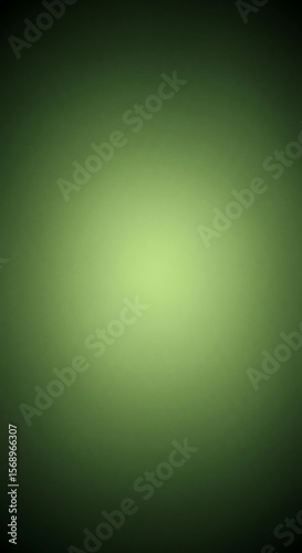 Modern abstract green background with a luminous center and a soft, dark green edge