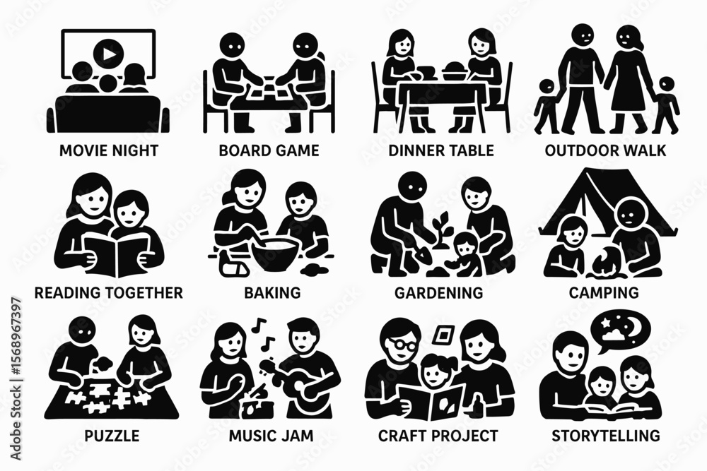 Fototapeta premium Family activities: quality time ideas for togetherness and fun