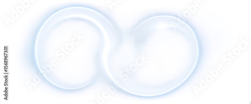 white heart on blue background