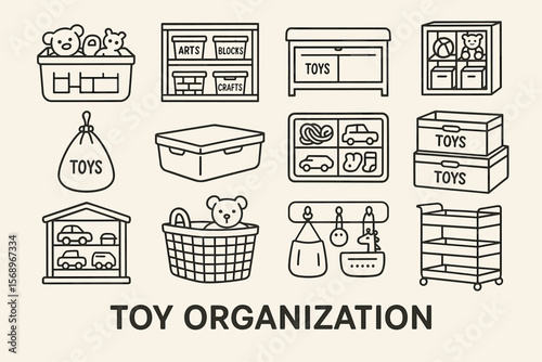Toy organization ideas: box, drawer, bag, shelf, and basket solutions for kids' rooms