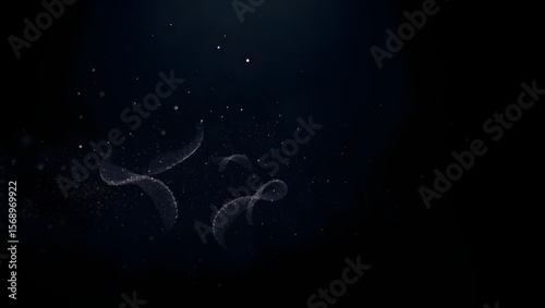 Microscopic Dust in Air on Black | Realistic Floating Particle Background in 4K

