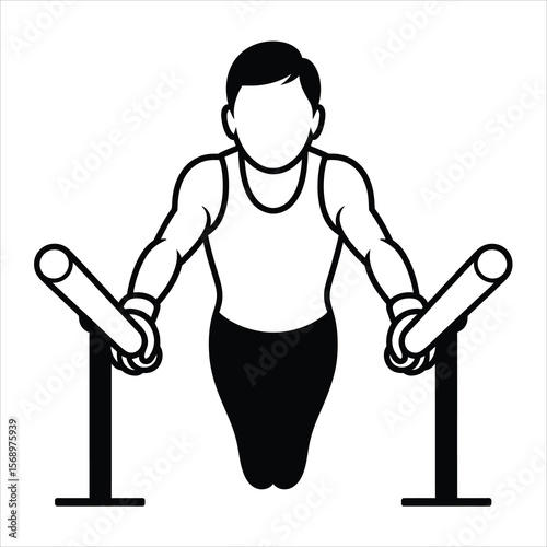 Gymnast on Parallel Bars Strength, Agility, and Balance in Artistic Gymnastics