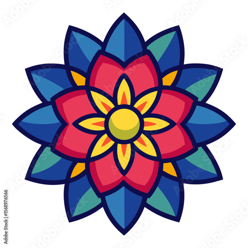 abstract flower vector illustration
