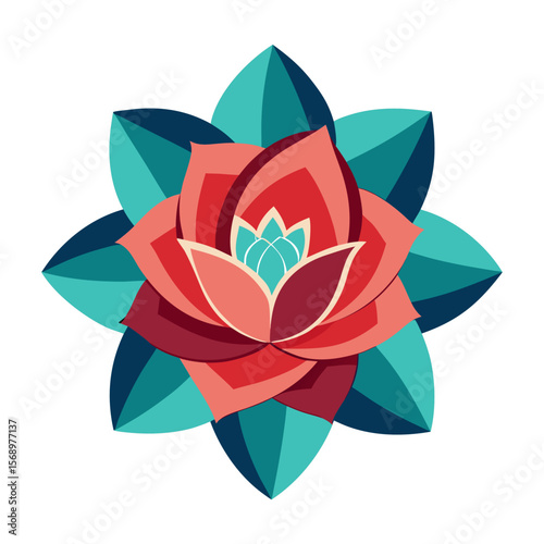 lotus flower vector illustration