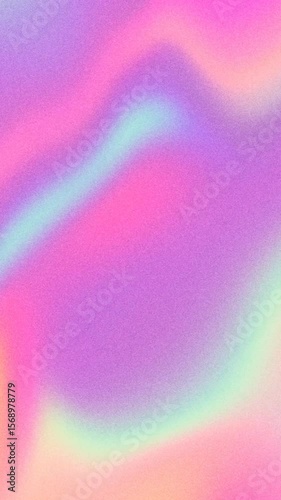 4k loop Pastel Dreamy Gradient - Pink, Purple, Yellow, 70s, Holographic Design