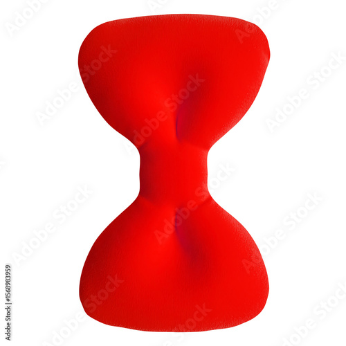 Wallpaper Mural Hourglass-Shaped Velvet Plush on Cozy White Background PNG Torontodigital.ca
