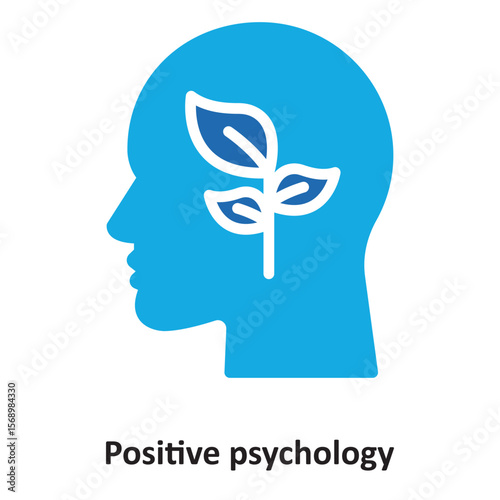 Positive psychology Vector Icon which can easily modify or edit