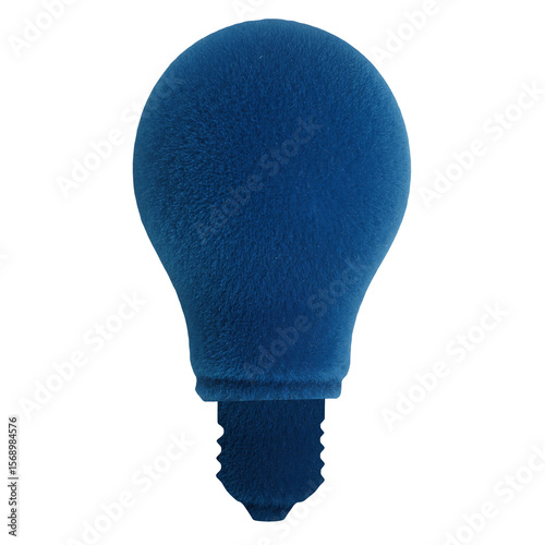 Wallpaper Mural Plush Illumination The Soft, Flocked Blue Light Bulb Background PNG Torontodigital.ca
