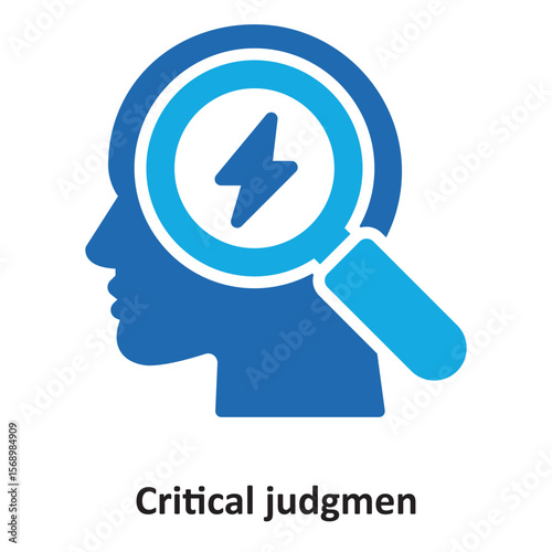 Critical judgment Vector Icon which can easily modify or edit