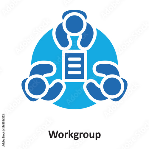 Workgroup Vector icon which can easily edit or modify