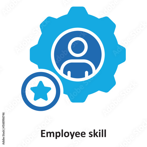Employee skill Vector Icon which can easily modify or edit