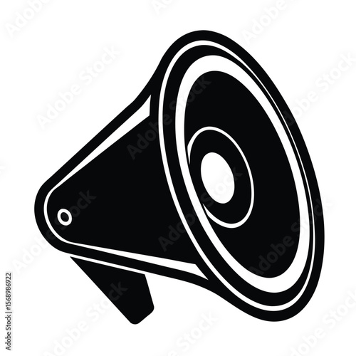 speaker silhouette icon vector