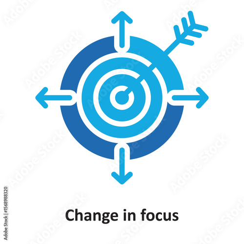  Change in focus Vector Icon which can easily modify or edit