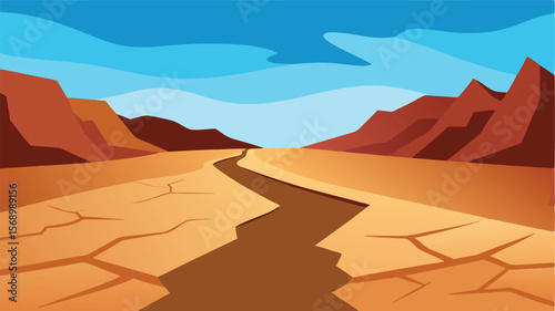 desert landscape in the desert