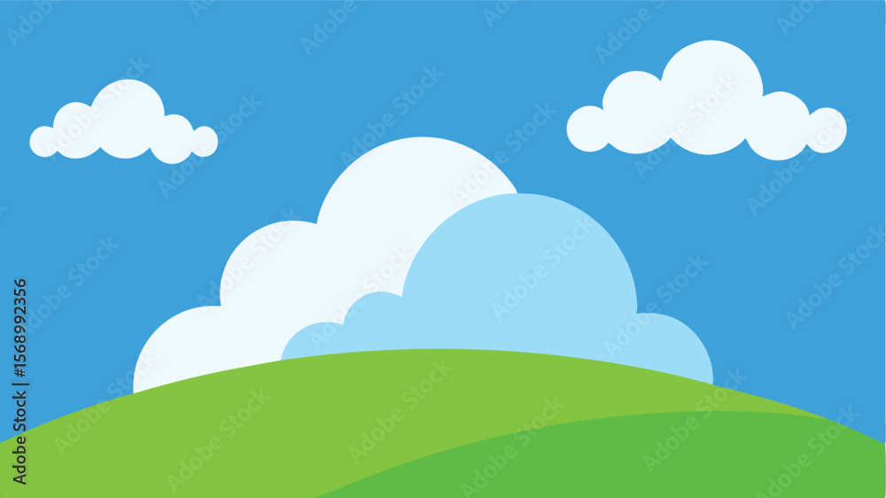 Fototapeta premium landscape with clouds and sky