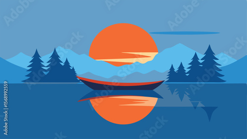 vector illustration of a winter landscape