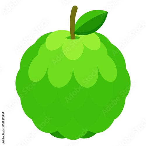 Custard apple  AI Vector Design for Fresh Food & Nature Themes