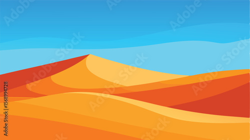 sand dunes in the desert landscape