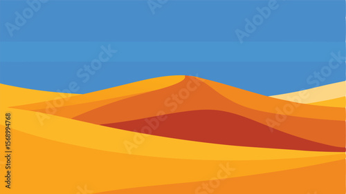 desert landscape with sand dunes