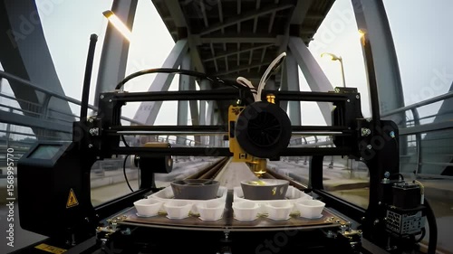 3D Printing on a Bridge: Futuristic Construction
