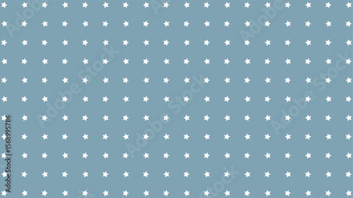 Calm blue vector background with crisp white stars. Perfect for serene, baby, or minimalist designs.