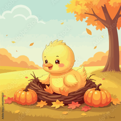 illustration, vector, chicken, farm, bird, chick, fun, nature, cartoon, poultry, art, funny, graphic, design, cute, isolated, creature, animal, character, happy, beak, child, adorable, baby, 