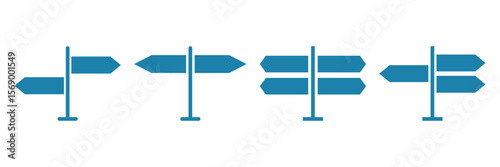 signpost icon vector illustration isolated background