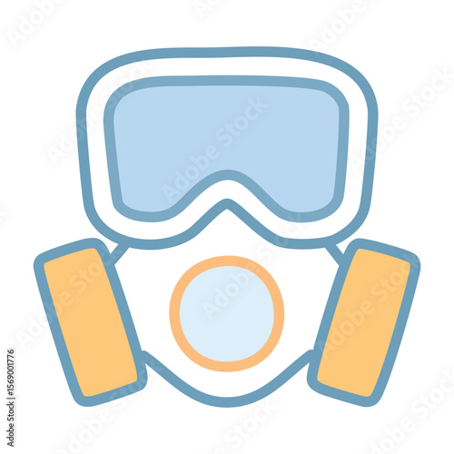 Military Protection Icon - Gas Mask