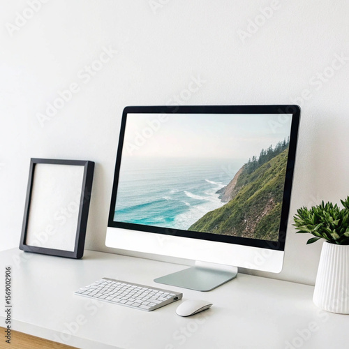computer and monitor