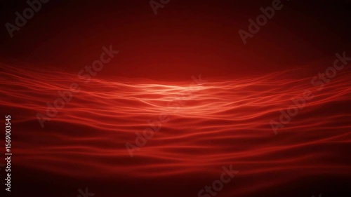 Dynamic red waves with a hint of purple, capturing the essence of a sunset sky