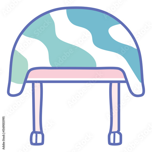Army Helmet Icon - Minimalist Gradient Style