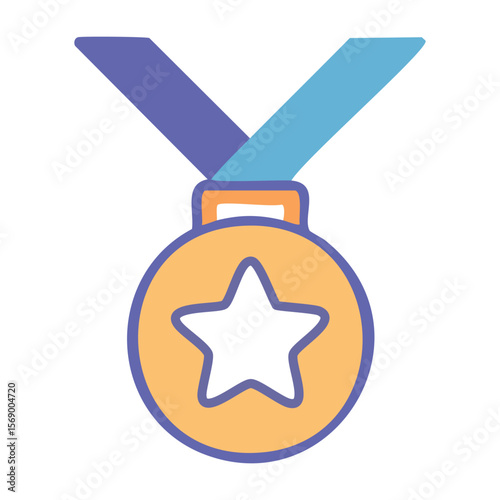 Symbol of Honor - Gold Medal Icon
