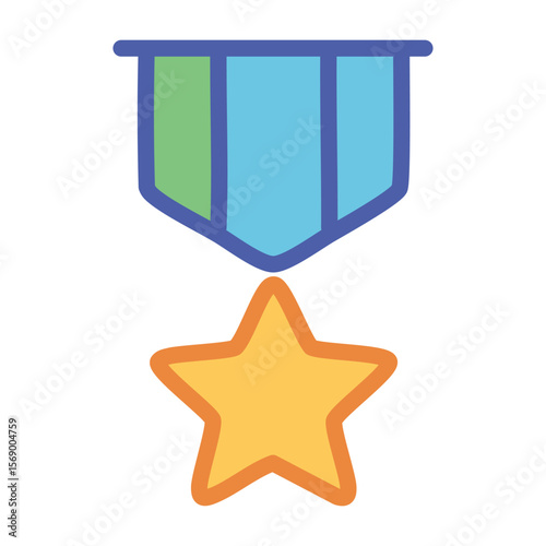 Award Icon Design - Victory Medal
