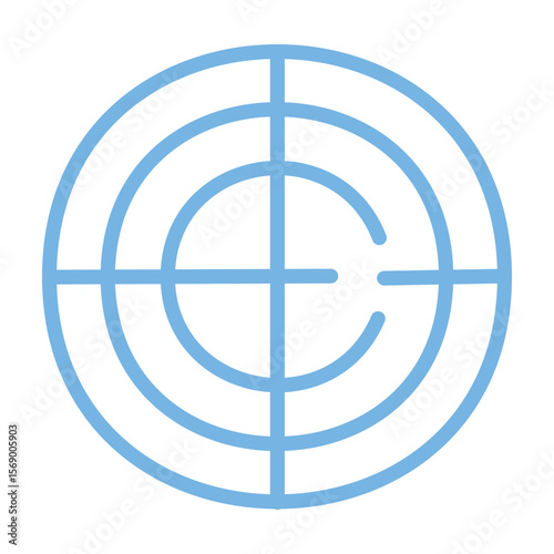 Military Technology Icon - Radar