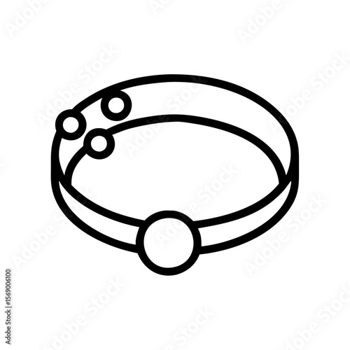 Simple line bracelet design in minimalist style for fashion icon  