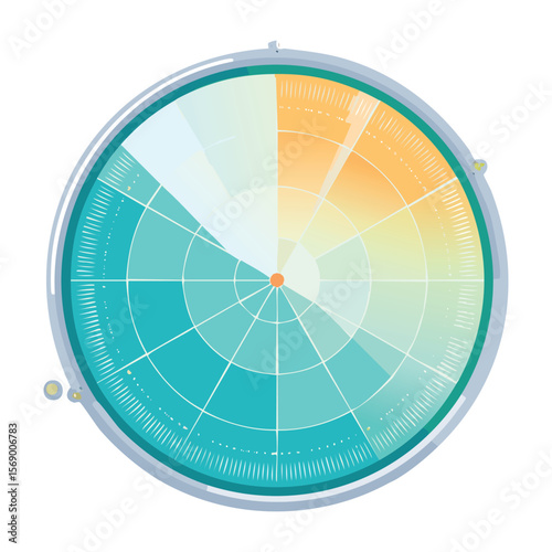 Radar Icon Vector - Military Network