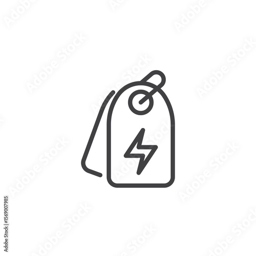 Flash sale tag line icon