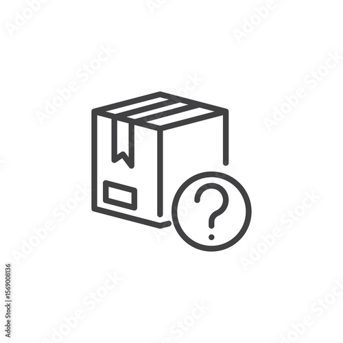Product storage line icon