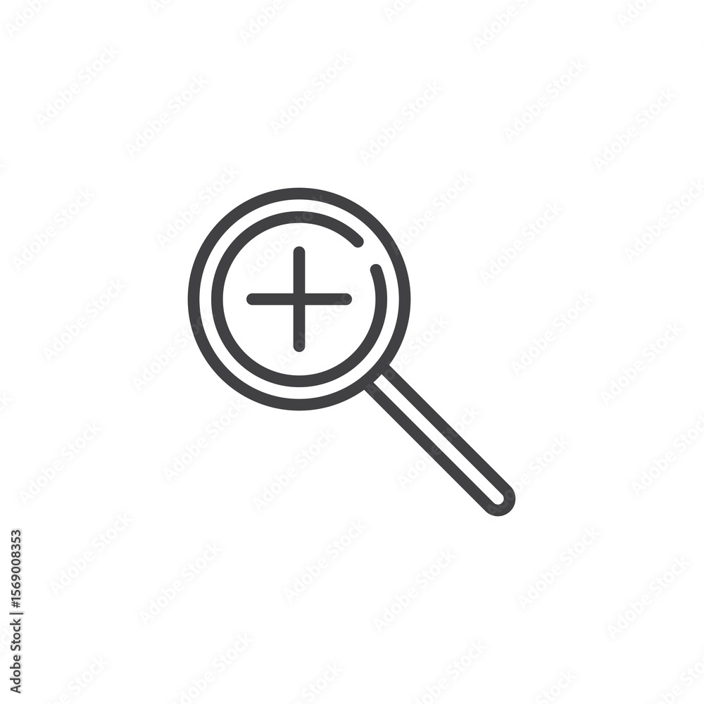 Zoom in search line icon Zoom in search line icon