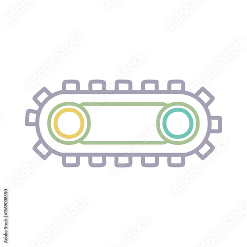 Traction Icon Design - Tank Crawler