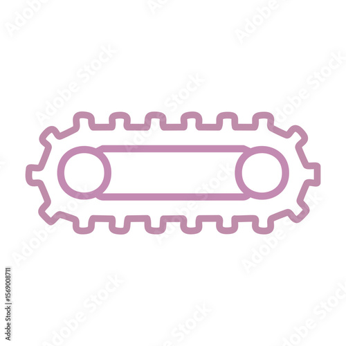 Tank Track Icon - Vehicle Tread