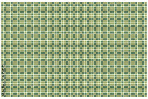 This geometric tile vector pattern blends shades of green in a soft gradient, creating a soothing and refreshing decorative floor like surface.