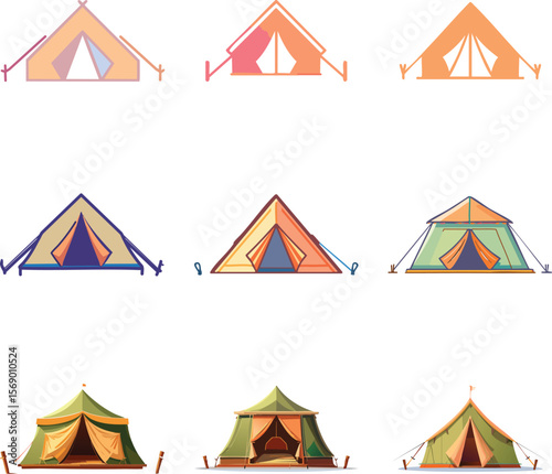 War Tent Camp Icon