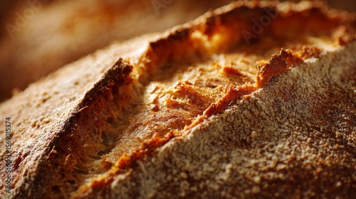 Wallpaper Mural Artisan bread crust with golden wheat texture Torontodigital.ca