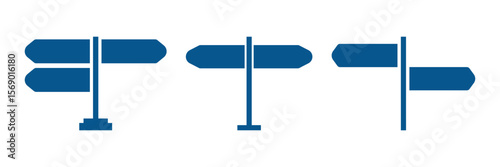 signpost icon Flat design on isolated background